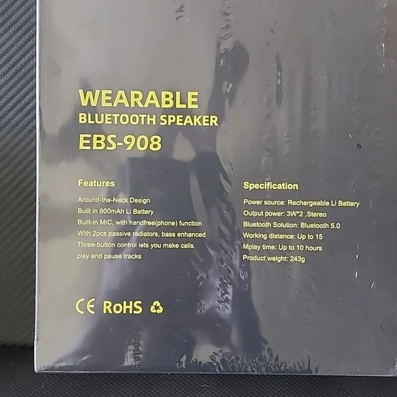 Wearable Bluetooth speaker - Picture 3 of 3